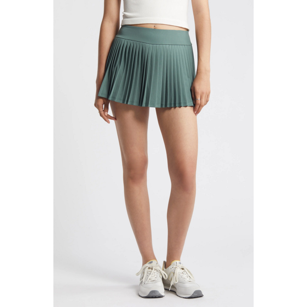 BP. Pleated mini skort in Green
